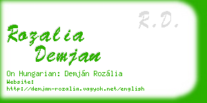 rozalia demjan business card