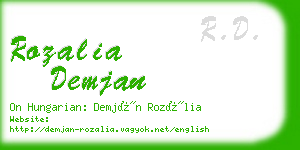 rozalia demjan business card